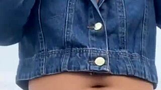 Beach flashing exhibitionists tease with public exposure