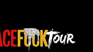 petite latina duo takes turns sucking enormous cock in rough face fucking deepthroat