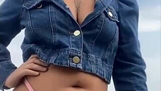 Beach flashing exhibitionists tease with public exposure