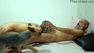 Husband Left, She Mouths Lover's Dick