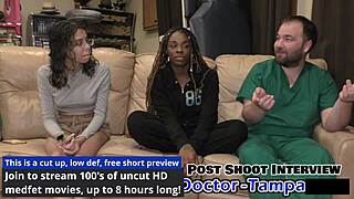 Dr Tampa's student interns giggle during behind-the-scenes spreading