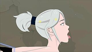 Is Jett performing a blowjob in Valorant ep 2?