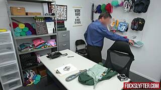 Emma Starletto relentlessly seduces with shy kisses before hardcore office deepthroat