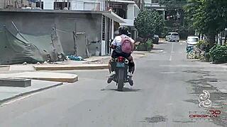 Peruvian Student Receives Anal Creampie From Big Cock Deepthroat