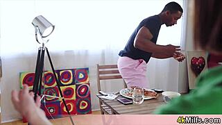 Hypno Trick on Pizza Delivery Teen 18+ Leads to Interracial Pussy Play