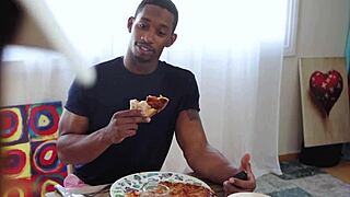 Hypno Trick on Pizza Delivery Teen 18+ Leads to Interracial Pussy Play
