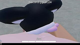 fucking a roblox slutty girl on a beach with rough deepthroat, sex, anal, blowjob, and assfucking