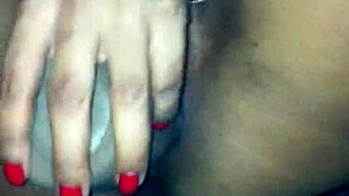 ebony couple explores hidden fantasy with dildo play