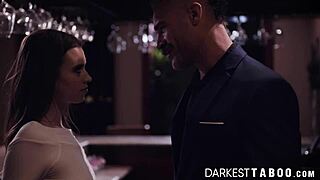 Kinky Brunette Babe Seduces Boss for Intense Pussy Riding and Cumshot