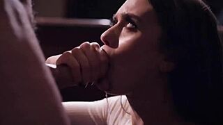 Kinky Brunette Babe Seduces Boss for Intense Pussy Riding and Cumshot