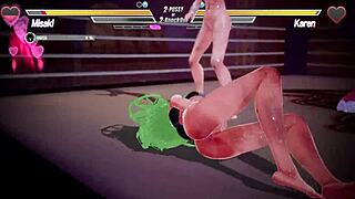 i'm in dis lesbian battle, fuckin and kissin, fingerin pussy till squirtin.