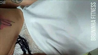 Delicious Redhead Shows Pussy While Doing Bicycle Exercise.