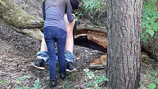i caught my step sister spying on our girlfriend's lesbian forest fun