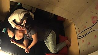 Ever seen a Japanese busty schoolgirl get a secret massage like this?