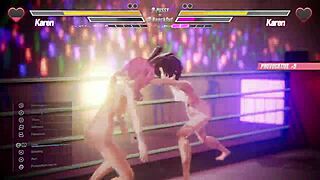 This lesbian battle features intense anal and squirting scenes