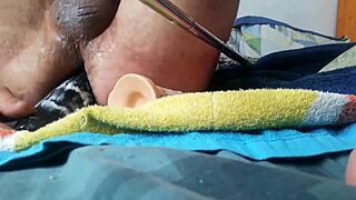 My ass plays with anal toys during masturbation