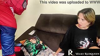 Spider-Man and Venom team up for intense interracial anal