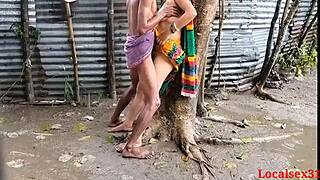 Raini Time Sex with Bengali Boudi in Outdoor Hardcore Doggystyle Action
