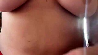 Dirty talking chick with huge tits