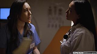 Hey nurse, will you let this Latina doctor kiss and lick to keep us out of trouble?