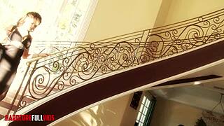 Hot British Blonde Model Licks Balls And Gets Facial Cumshot Before Dinner