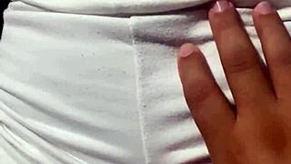 18-Year-Old Stepsister Plays with My Cock in POV