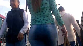 Woman Moves Her Big Ass In Skirt Outdoors For Voyeur HD