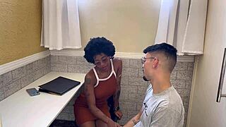 Deepthroating The Receptionist At The Gym With A Massive Cock