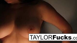 Taylor Vixens Hotel Room Masturbation With Big Tits Brunette Babe Solo
