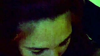 this sexy redhead milf gives amazing blowjob