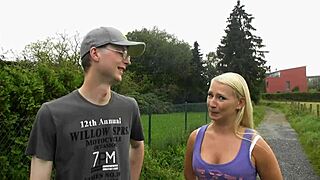 Gina's intriguing casting with Guido involves licking and doggystyle action