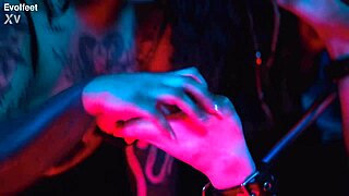 Imagine worshiping her feet in socks while she spits and chokes you with deepthroat