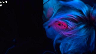 Imagine worshiping her feet in socks while she spits and chokes you with deepthroat