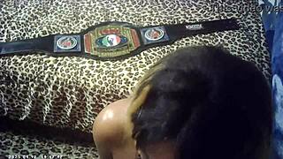 Behind the Scenes: Pornstar Champion Wrestles Ebony Babe for BJ & Sex!