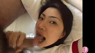 in this private hotel video, cute risa nakayama gives blowjob and rides