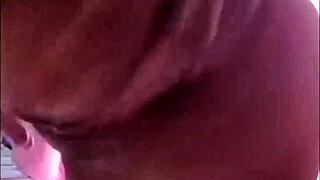 Skinny girlfriend teases with a little extra touch