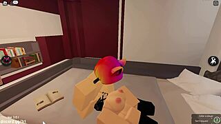 having a good moment in roblox with deepthroat and cum