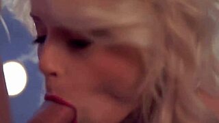 Blonde Girlfriend Does Amazing Blow Job, Swallowing Cumshot With Cute Facial.