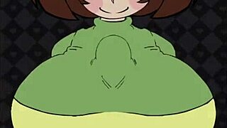 Intriguing titty fuck session with chara getting banged hard