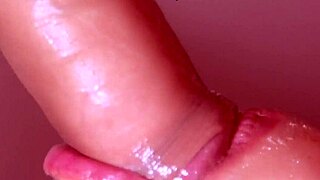 Japanese Babe Swallows Cum in Close-Up Blowjob Scene.