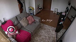 Husband not home, I flash the delivery guy in bikini 😏