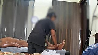 Hidden Cam Captures a Naughty Happy Ending During Massage