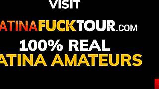 tanned hot colombian college feminist rammed doggystyle by hung gym guy