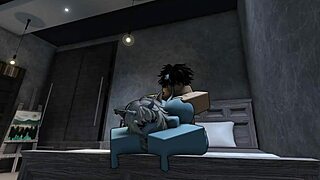 i'm havin rough roblox sex with hot demon, her big tits bouncin while i cumshot her assfuckin