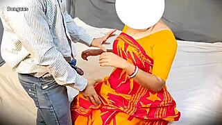 indian bhabhi fucks delivery boy in doggy style