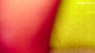 Nicky Ferrari masturbates hotly on business trip 😏