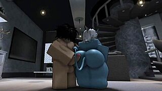 i'm havin rough roblox sex with hot demon, her big tits bouncin while i cumshot her assfuckin