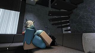 i'm havin rough roblox sex with hot demon, her big tits bouncin while i cumshot her assfuckin