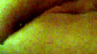 MZ Slippery enjoys a relaxing solo session in front of the mirror