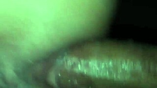 Horny wife bent over for doggystyle on the sofa.